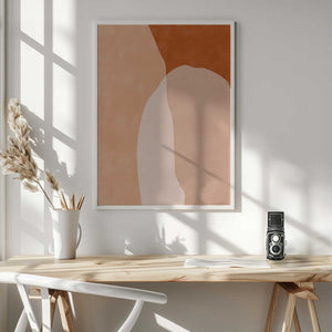 Tablou înramat „Earthy Layers” de Elena Ristova