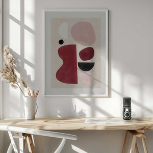Tablou înramat „Abstract Geometric Shapes” de Elena Ristova