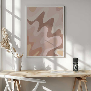 Tablou înramat „Dreamy Wavescape” de Elena Ristova