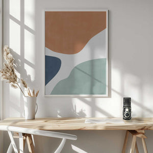 Tablou înramat „Colorful Curves” de Elena Ristova