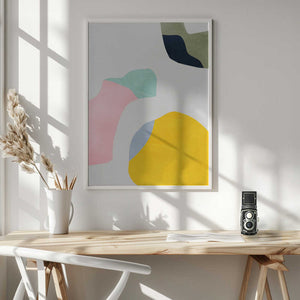Tablou înramat „Pastel Minimal shapes” de Ana Rut Bre