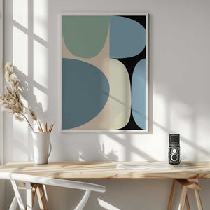 Tablou înramat „Mid Century Pastel 17” de Ana Rut Bre