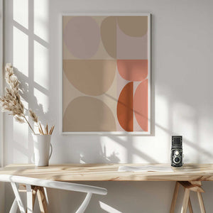 Tablou înramat „Mid Century Pastel 16” de Ana Rut Bre