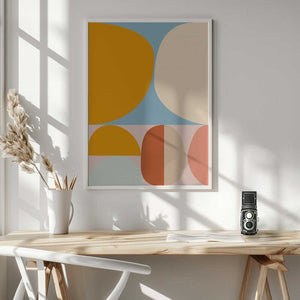 Tablou înramat „Mid Century Pastel 15” de Ana Rut Bre