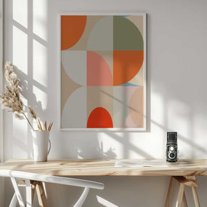 Tablou înramat „Mid Century Pastel 12” de Ana Rut Bre
