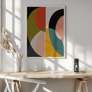Tablou înramat „Mid Century Pastel 11” de Ana Rut Bre