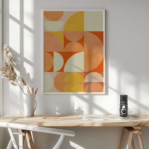 Tablou înramat „Spring Mid Rhapsody Orange 3” de Ana Rut Bre