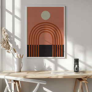 Tablou înramat „Geo Shapes Fall 21 Arc” de Ana Rut Bre