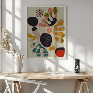 Tablou înramat „Mid Century Cut Outs2” de Ana Rut Bre