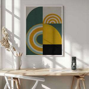 Tablou înramat „Rainbow Plus Shapes8” de Ana Rut Bre