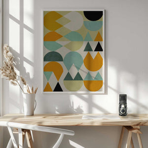 Tablou înramat „Rainbow Plus Shapes5” de Ana Rut Bre