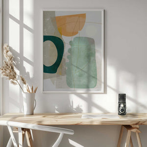 Tablou înramat „Nature Friendly Terracotta 2 Aquarell Kopie” de Ana Rut Bre