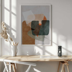 Tablou înramat „Nature Friendly Terracotta 4 Aquarell Kopie” de Ana Rut Bre