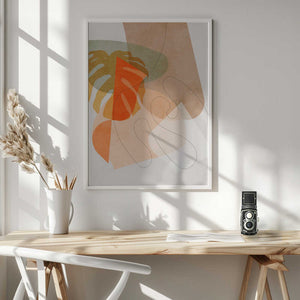 Tablou înramat „Nature Friendly Terracotta 6 Aquarell Kopie” de Ana Rut Bre