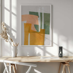 Tablou înramat „Nature Friendly Terracotta 8 Aquarell Kopie” de Ana Rut Bre