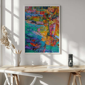 Tablou înramat „Abstract Color Palette” de Dorothy Fagan
