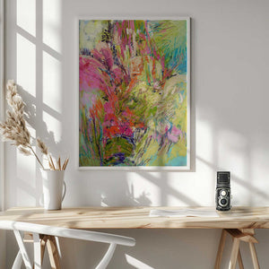 Tablou înramat „Expressionist Colorful Abstract” de Dorothy Fagan