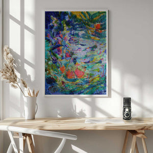 Tablou înramat „Luminous Petal Cascade” de Dorothy Fagan
