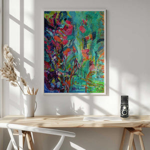 Tablou înramat „Vivid Colors And Delicate Petals” de Dorothy Fagan