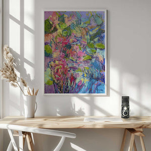 Tablou înramat „Vibrant Floral Dreams” de Dorothy Fagan