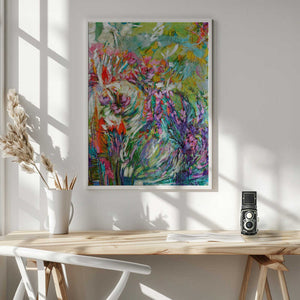 Tablou înramat „Pink Blossoms Abstract” de Dorothy Fagan