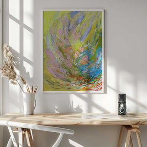 Tablou înramat „Whirl of Petals” de Dorothy Fagan