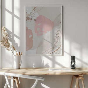 Tablou înramat „Silky Pink-3” de Sally Ann Moss