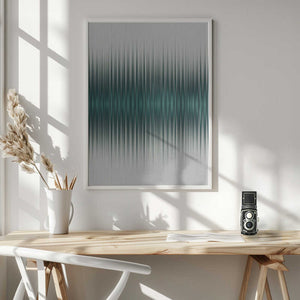 Tablou înramat „Euphoria - White and Green” de Alma