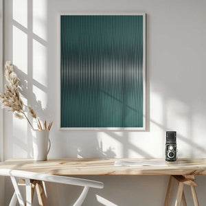 Tablou înramat „Euphoria - Green and White” de Alma