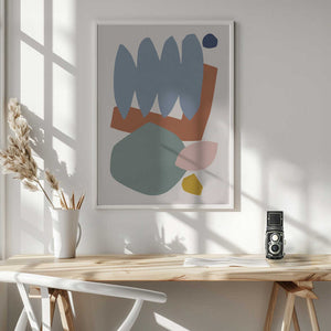 Tablou înramat „Collage Pastel II” de Orara Studio