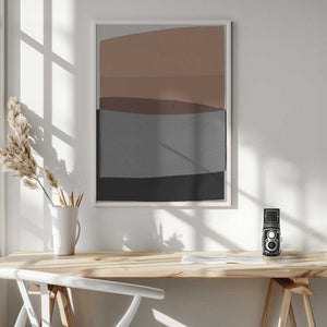 Tablou înramat „Modern Pink and Grey” de Orara Studio