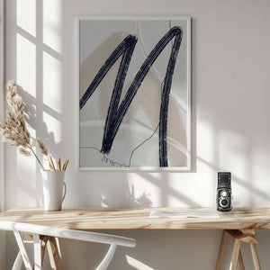 Tablou înramat „Abstract Lines No. 2” de Anne-Marie Volfova