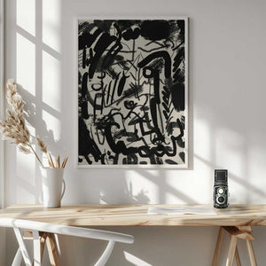 Tablou înramat „Abstraction With Inks” de Little Dean