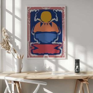 Tablou înramat „Bold Geometric Shapes and Vivid Colors” de Little Dean