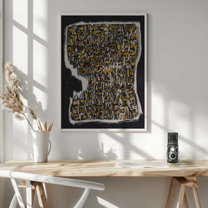 Tablou înramat „Ancient Script-Like Symbols” de Little Dean