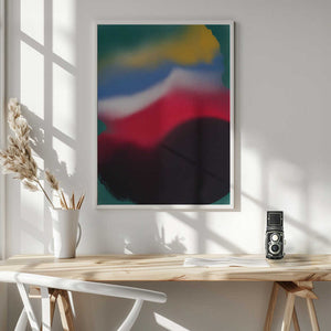 Tablou înramat „Dynamic Emotions Through Vibrant Color” de Little Dean