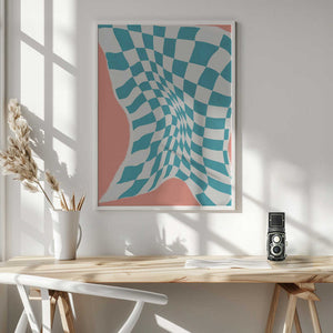 Tablou înramat „Line Drying Fabric In the Wind” de Little Dean