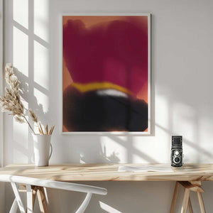 Tablou înramat „Red and Black Liquid” de Little Dean
