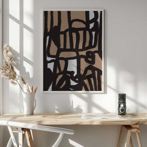 Tablou înramat „Bold line composition 12” de Little Dean