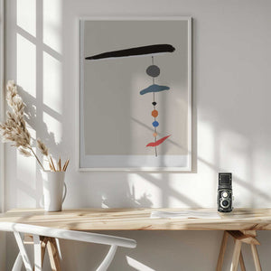 Tablou înramat „Simple Geometric Shapes” de Little Dean