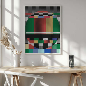 Tablou înramat „Glitch abstract artwork” de Little Dean
