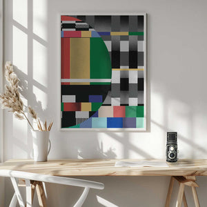 Tablou înramat „Glitch abstract artwork 02” de Little Dean