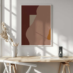 Tablou înramat „Muted Abstract Forms” de Little Dean