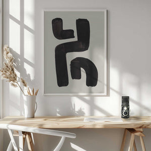 Tablou înramat „Ink Motif 23” de Ejaaz Haniff