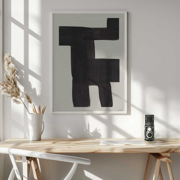 Tablou înramat „Ink Motif 40” de Ejaaz Haniff