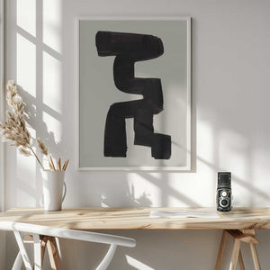 Tablou înramat „Ink Motif 44” de Ejaaz Haniff
