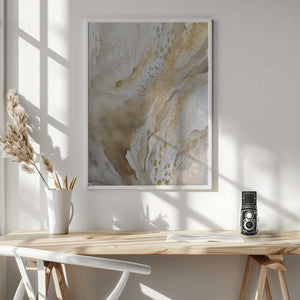 Tablou înramat „Gold Marble” de Sally Ann Moss