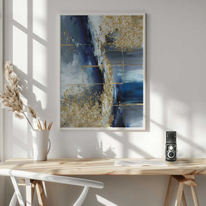 Tablou înramat „Blue Marble” de Sally Ann Moss