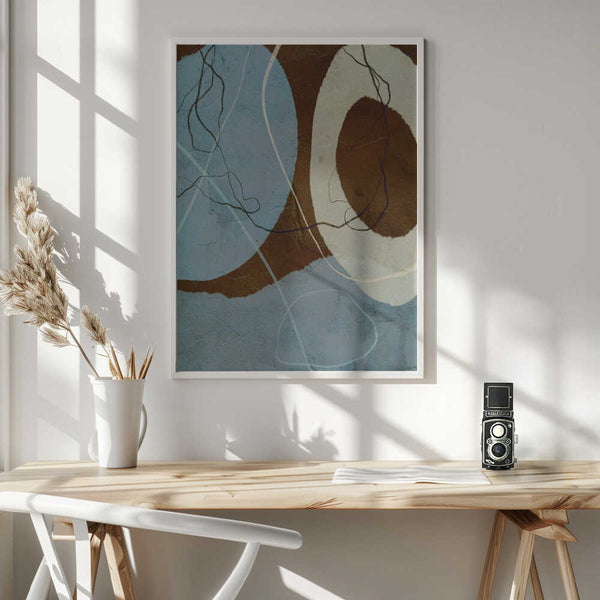 Tablou înramat „Ethereal Circles” de Treechild