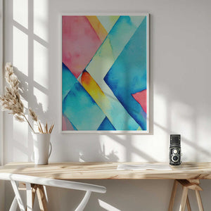 Tablou înramat „Nature Inspired Abstract Watercolor  (Day 37)” de Mauro